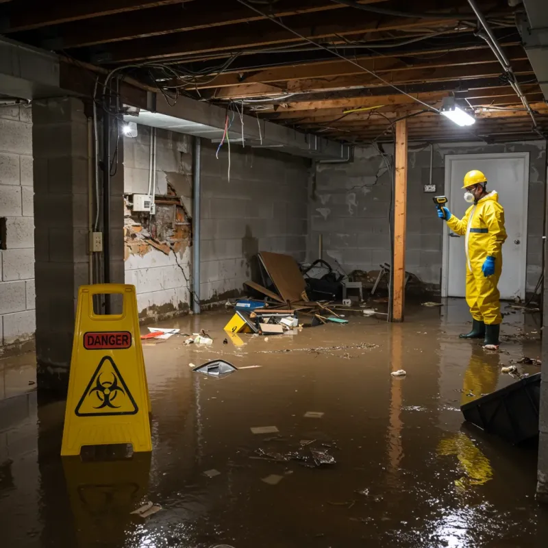Flooded Basement Electrical Hazard in Pahala, HI Property